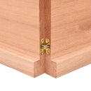 bordplade 200x60x(2-4) cm naturlig kant behandlet træ lysebrun - xlshop.dk