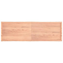 bordplade 200x60x(2-4) cm naturlig kant behandlet træ lysebrun - xlshop.dk