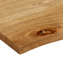 bordplade 60x60x2,5 cm naturlig kant massivt mangotræ - xlshop.dk