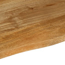 bordplade 60x60x2,5 cm naturlig kant massivt mangotræ - xlshop.dk