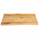 bordplade 60x60x2,5 cm naturlig kant massivt mangotræ - xlshop.dk