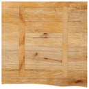 bordplade 60x60x2,5 cm naturlig kant massivt mangotræ - xlshop.dk