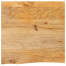 bordplade 60x60x2,5 cm naturlig kant massivt mangotræ - xlshop.dk