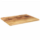 bordplade 80x50x2,5 cm rektangulær massivt ru mangotræ - xlshop.dk