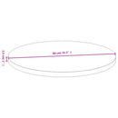 bordplade Ø80x2,5 cm bambus - xlshop.dk