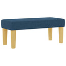 Box spring seng med hovedgærde Blå 190 x 90 cm Stof - xlshop.dk