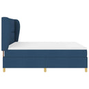 Box spring seng med hovedgærde Blå 200 x 180 cm Stof - xlshop.dk