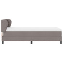 Box spring seng med hovedgærde Gråbrun 100 x 200 cm Stof - xlshop.dk