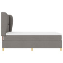 Box spring seng med hovedgærde Gråbrun 200 x 160 cm Stof - xlshop.dk