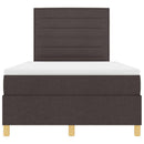 Box spring seng med hovedgærde Mørk Brun 120 x 190 cm Stof - xlshop.dk