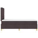 Box spring seng med hovedgærde Mørk Brun 120 x 190 cm Stof - xlshop.dk