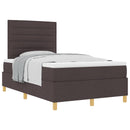 Box spring seng med hovedgærde Mørk Brun 120 x 190 cm Stof - xlshop.dk