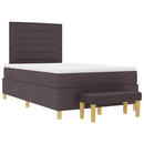 Box spring seng med hovedgærde Mørkebrun 190 x 120 cm Stof - xlshop.dk