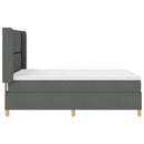 Box spring seng med hovedgærde Mørkegrå 140 x 200 cm Stof - xlshop.dk