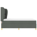 Box spring seng med hovedgærde Mørkegrå 200 x 140 cm Stof - xlshop.dk