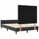 Box spring seng med hovedgærde Sort 120 x 200 cm Fløjl - xlshop.dk