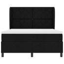 Box spring seng med hovedgærde Sort 140 x 190 cm Stof - xlshop.dk