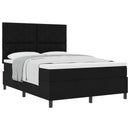 Box spring seng med hovedgærde Sort 160 x 200 cm Stof - xlshop.dk