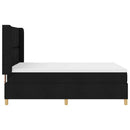 Box spring seng med hovedgærde Sort 160 x 200 cm Stof - xlshop.dk