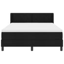Box spring seng med hovedgærde Sort 200 x 160 cm Stof - xlshop.dk