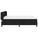 Box spring seng med hovedgærde Sort 200 x 160 cm Stof - xlshop.dk