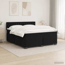 Box Spring Seng med Madras og LED Sort 140 x 200 cm Velour - xlshop.dk