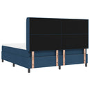 Box spring seng med pude med hovedgærde Blå 200 x 180 cm Stof - xlshop.dk