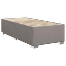 Boxmadras med topmadras Gråbrun 100 x 200 cm Stof - xlshop.dk