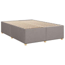 Boxmadras med topmadras Gråbrun 140 x 200 cm Stof - xlshop.dk