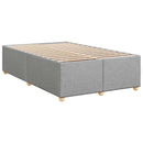 Boxmadras med topmadras Lysegrå 120 x 190 cm Stof - xlshop.dk