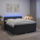 Boxmadras med topmadras Mørkegrå 140 x 190 cm Stof - xlshop.dk