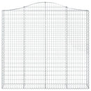 buet gabionkurv 200x30x180/200 cm galvaniseret jern - xlshop.dk