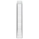 buet gabionkurv 200x30x180/200 cm galvaniseret jern - xlshop.dk