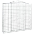 buet gabionkurv 200x30x180/200 cm galvaniseret jern - xlshop.dk