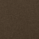 kontinentalseng med madras 100x200 cm stof mørkebrun