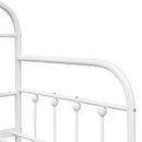 Dagsengramme Hvid 75 x 190 cm Pulverlakeret stål - xlshop.dk
