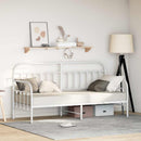 Dagsengramme Hvid 75 x 190 cm Pulverlakeret stål - xlshop.dk