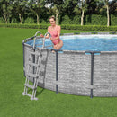 Flowclear poolstige med 4 trin 122 cm - xlshop.dk