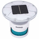 Flydende Sollys med LED-lysstrimler Hvid Ø 7,6 cm PC og ABS - xlshop.dk