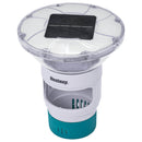 Flydende Sollys med LED-lysstrimler Hvid Ø 7,6 cm PC og ABS - xlshop.dk