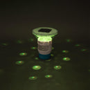 Flydende Sollys med LED-lysstrimler Hvid Ø 7,6 cm PC og ABS - xlshop.dk