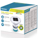 Flydende Sollys med LED-lysstrimler Hvid Ø 7,6 cm PC og ABS - xlshop.dk