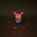 Flydende Sollys med LED-lysstrimler Hvid Ø 7,6 cm PC og ABS - xlshop.dk
