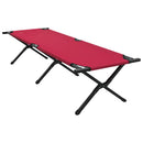 Foldende Camping Seng 2 pcs Rød 193 x 69 x 45 cm Oxford stof - xlshop.dk