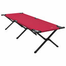 Foldende Camping Seng 2 pcs Rød 193 x 69 x 45 cm Oxford stof - xlshop.dk