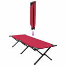 Foldende Camping Seng 2 pcs Rød 193 x 69 x 45 cm Oxford stof - xlshop.dk