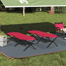Foldende Camping Seng 2 pcs Rød 193 x 69 x 45 cm Oxford stof - xlshop.dk