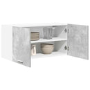 Hængeskab Beton Grå 80 x 31 x 40 cm Konstrueret træ - xlshop.dk