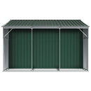 haveskur 277x279x179 cm galvaniseret stål grøn - xlshop.dk