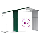haveskur 277x279x179 cm galvaniseret stål grøn - xlshop.dk